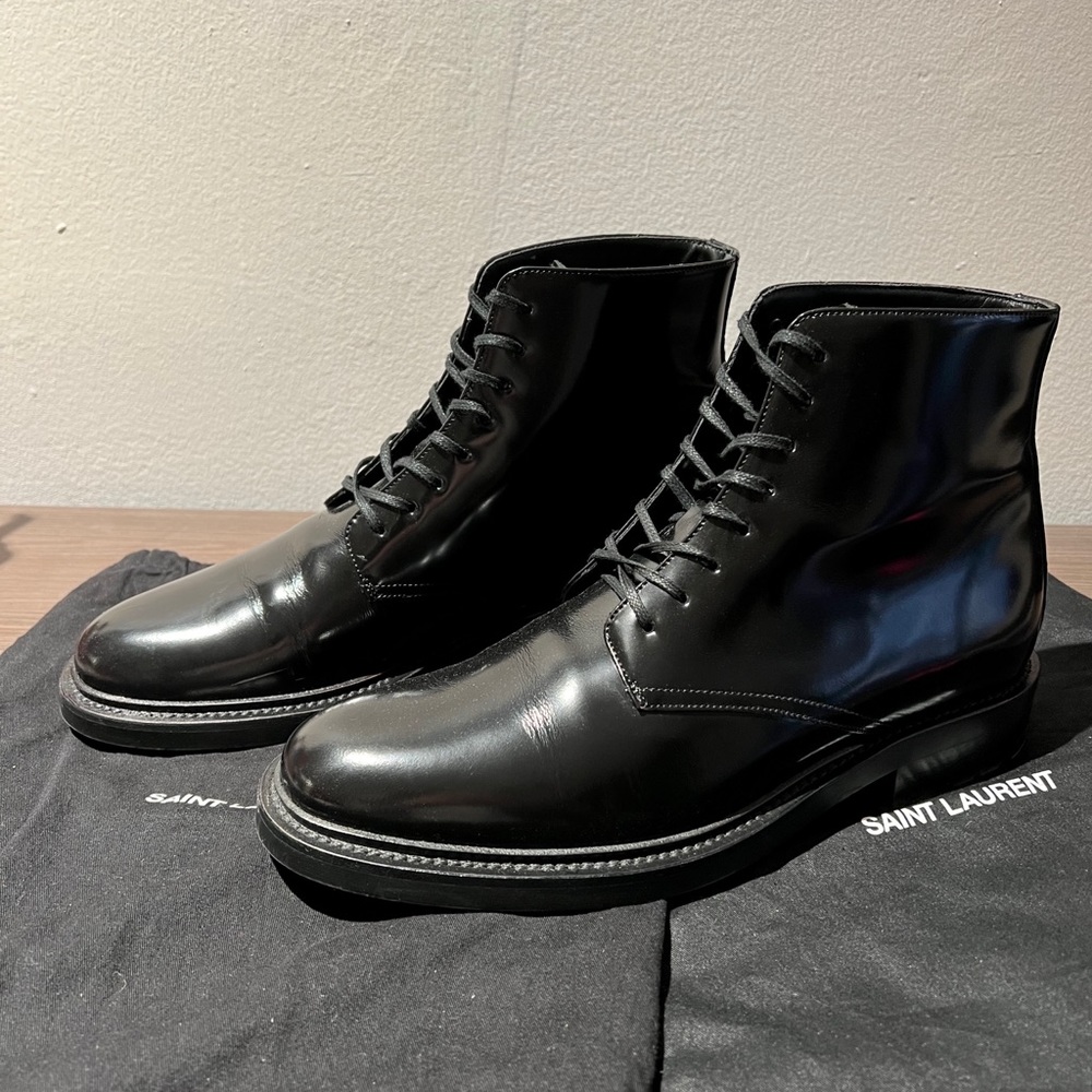 STEAL! Saint Laurent Paris Army 20 Boots FW20 Rubber Sole